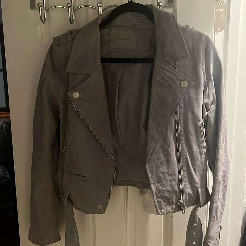 BLANKNYC suede moto jacket